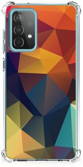 B2Ctelecom Hoesje maken Samsung Galaxy A52 4G/5G GSM Hoesje met doorzichtige rand Polygon Color