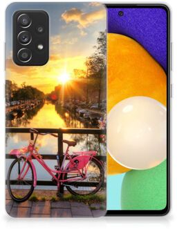 B2Ctelecom Hoesje maken Samsung Galaxy A52 (5G/4G) Telefoonhoesje Amsterdamse Grachten