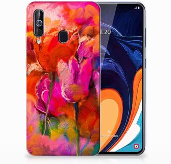 B2Ctelecom Hoesje maken Samsung Galaxy A60 Tulpen