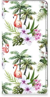 B2Ctelecom Hoesje maken Samsung Galaxy A71 Flamingo Palms