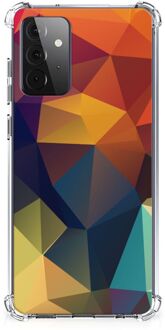 B2Ctelecom Hoesje maken Samsung Galaxy A72 4G/5G GSM Hoesje met doorzichtige rand Polygon Color