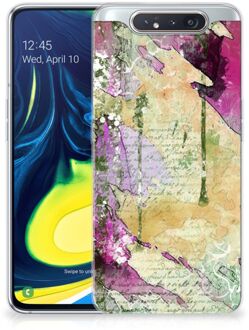 B2Ctelecom Hoesje maken Samsung Galaxy A80 Letter Painting