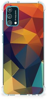 B2Ctelecom Hoesje maken Samsung Galaxy M02s | A02s GSM Hoesje met doorzichtige rand Polygon Color