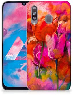 B2Ctelecom Hoesje maken Samsung Galaxy M30 Tulpen