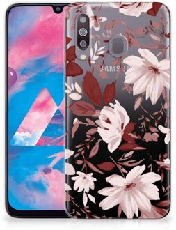 B2Ctelecom Hoesje maken Samsung Galaxy M30 Watercolor Flowers