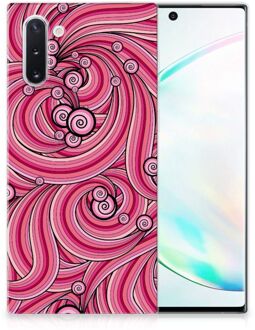 B2Ctelecom Hoesje maken Samsung Galaxy Note 10 Swirl Pink