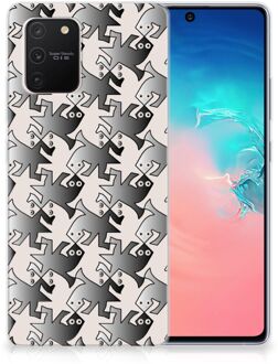 B2Ctelecom Hoesje maken Samsung Galaxy S10 Lite Telefoonhoesje Salamander Grey