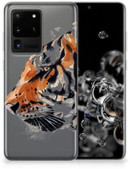 B2Ctelecom Hoesje maken Samsung Galaxy S20 Ultra Watercolor Tiger