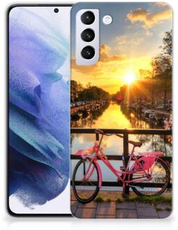 B2Ctelecom Hoesje maken Samsung Galaxy S21 Plus Telefoonhoesje Amsterdamse Grachten