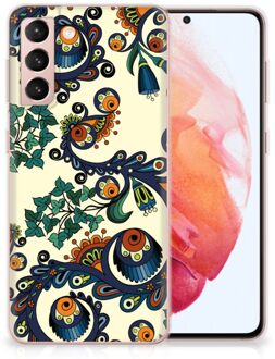 B2Ctelecom Hoesje maken Samsung Galaxy S21 Telefoonhoesje met Naam Barok Flower