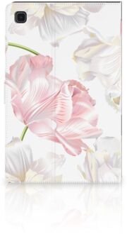 B2Ctelecom Hoesje maken Samsung Galaxy Tab A7 (2020) Cover met Magneetsluiting Mooie Bloemen