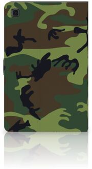 B2Ctelecom Hoesje maken Samsung Galaxy Tab A7 (2020) Tablet Hoes met Magneetsluiting Camouflage