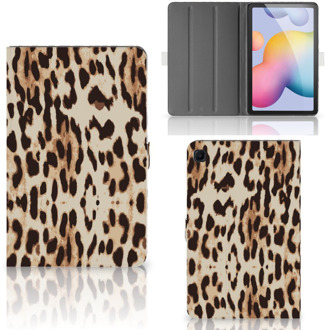 B2Ctelecom Hoesje maken Samsung Galaxy Tab S6 Lite Hoes met Standaard Leopard