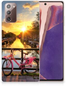 B2Ctelecom Hoesje maken Samsung Note 20 Telefoonhoesje Amsterdamse Grachten