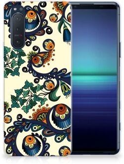 B2Ctelecom Hoesje maken Sony Xperia 5II Telefoonhoesje met Naam Barok Flower