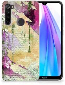 B2Ctelecom Hoesje maken Xiaomi Redmi Note 8T Letter Painting