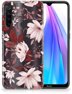 B2Ctelecom Hoesje maken Xiaomi Redmi Note 8T Watercolor Flowers