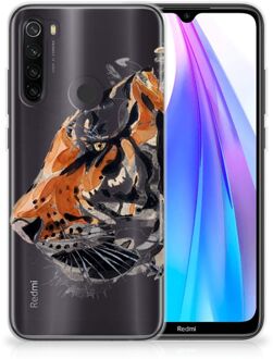 B2Ctelecom Hoesje maken Xiaomi Redmi Note 8T Watercolor Tiger