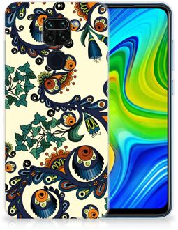 B2Ctelecom Hoesje maken Xiaomi Redmi Note9 Telefoonhoesje met Naam Barok Flower