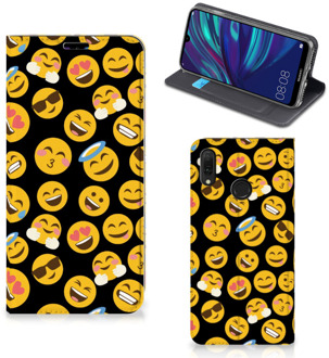 B2Ctelecom Hoesje met Magneet Huawei Y7 hoesje Y7 Pro (2019) Emoji