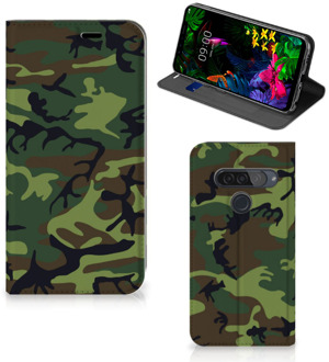 B2Ctelecom Hoesje met Magneet LG G8s Thinq Army Dark