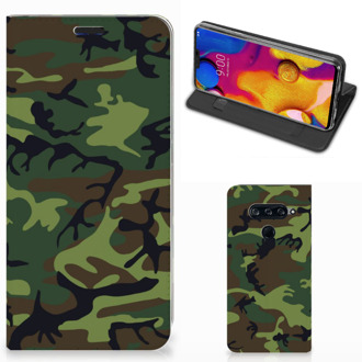 B2Ctelecom Hoesje met Magneet LG V40 Thinq Army Dark