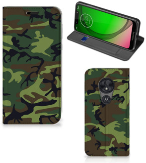 B2Ctelecom Hoesje met Magneet Motorola Moto G7 Play Army Dark