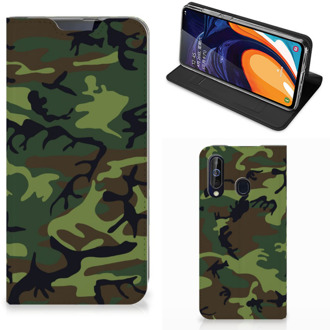 B2Ctelecom Hoesje met Magneet Samsung Galaxy A60 Army Dark