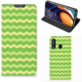 B2Ctelecom Hoesje met Magneet Samsung Galaxy A60 Waves Green