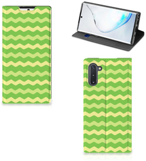 B2Ctelecom Hoesje met Magneet Samsung Galaxy Note 10 Waves Green