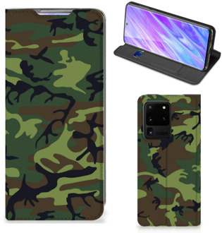 B2Ctelecom Hoesje met Magneet Samsung Galaxy S20 Ultra Army Dark