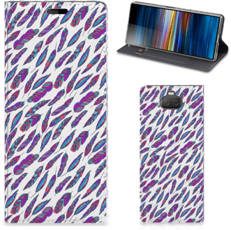 B2Ctelecom Hoesje met Magneet Sony Xperia 10 Feathers Color