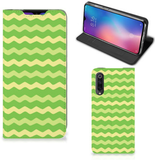 B2Ctelecom Hoesje met Magneet Xiaomi Mi 9 Waves Green