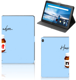 B2Ctelecom Hoesje met Tekst Lenovo Tablet M10 Cover met Magneetsluiting Nut Home