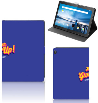 B2Ctelecom Hoesje met Tekst Lenovo Tablet M10 Tablet Hoes met Magneetsluiting Never Give Up