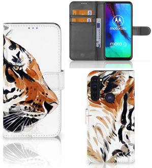 B2Ctelecom Hoesje met Tekst Motorola Moto G Pro Telefoon Hoesje Tiger