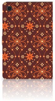 B2Ctelecom Hoesje met Tekst Samsung Galaxy Tab A7 (2020) Hoesje met Magneetsluiting Batik Brown