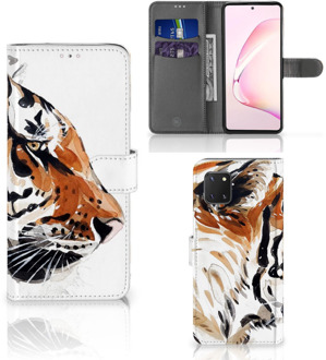 B2Ctelecom Hoesje met Tekst Samsung Note 10 Lite Telefoon Hoesje Tiger