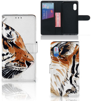 B2Ctelecom Hoesje met Tekst Samsung Xcover Pro Telefoon Hoesje Tiger