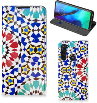 B2Ctelecom Hoesje Motorola Moto G Pro Telefoontas Mozaïek