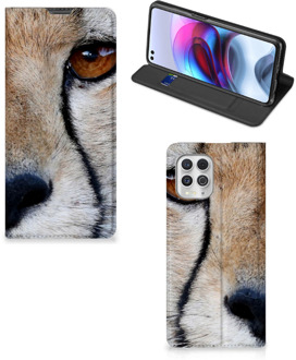 B2Ctelecom Hoesje Motorola Moto G100 Bookcase Cheetah