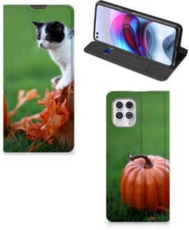 B2Ctelecom Hoesje Motorola Moto G100 Flip Case Kitten