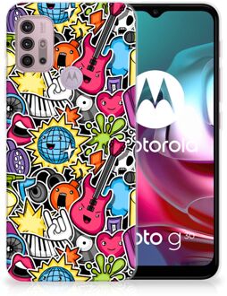 B2Ctelecom Hoesje Motorola Moto G30 | G10 Telefoon Hoesje Punk Rock