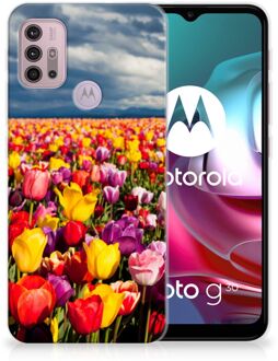 B2Ctelecom Hoesje Motorola Moto G30 | G10 Telefoon Hoesje Tulpen