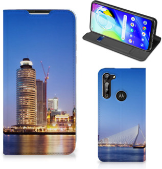 B2Ctelecom Hoesje Motorola Moto G8 Power Telefoonhoesje Tekst Erasmusbrug Rotterdam