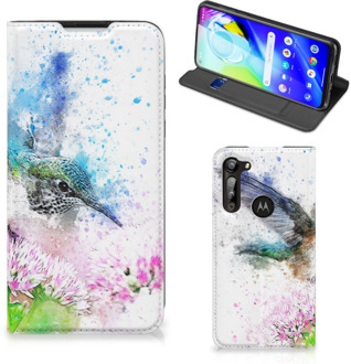 B2Ctelecom Hoesje Motorola Moto G8 Power Wallet Book Case Vogel