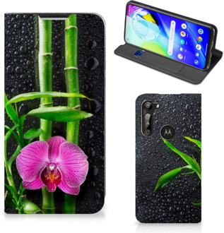 B2Ctelecom Hoesje Motorola Moto G8 Power Wallet Bookcase Orchidee