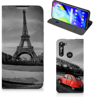 B2Ctelecom Hoesje Motorola Moto G8 Power Wallet Case Eiffeltoren Parijs