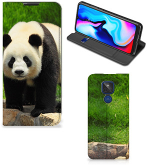 B2Ctelecom Hoesje Motorola Moto G9 Play Telefoontas Panda