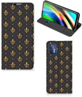 B2Ctelecom Hoesje Motorola Moto G9 Plus Bookcase Franse Lelie